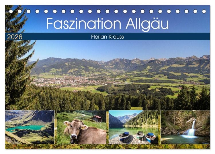 Produktbild: Faszination Allg&auml;u (Tischkalender 2026 DIN A5 quer), CALVENDO Monatskalender