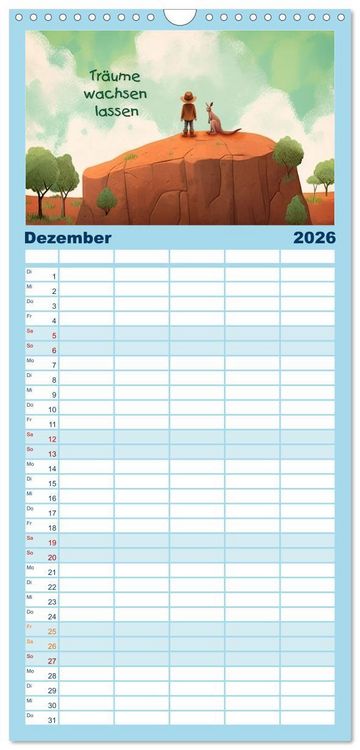 Produktbild: Familienplaner 2026 - Friedensboten - Stimmen der Hoffnung mit 5 Spalten (Wandkalender, 21 x 45 cm) CALVENDO