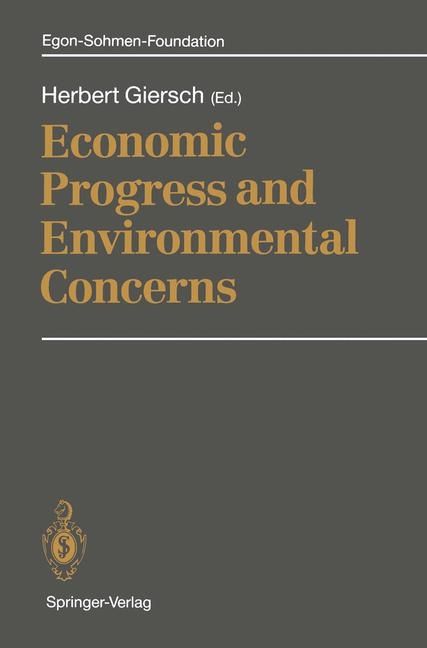 Produktbild: Economic Progress and Environmental Concerns