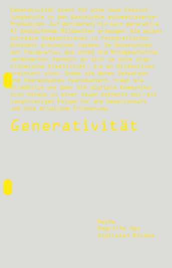 Produktbild: Generativit&auml;t