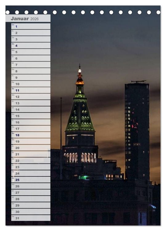 Produktbild: New York - Manhattan (Tischkalender 2026 DIN A5 hoch), CALVENDO Monatskalender