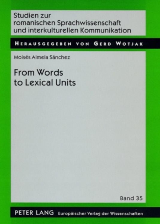 Produktbild: From Word to Lexical Units