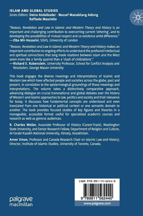 Produktbild: Reason, Revelation and Law in Islamic and Western Theory and History