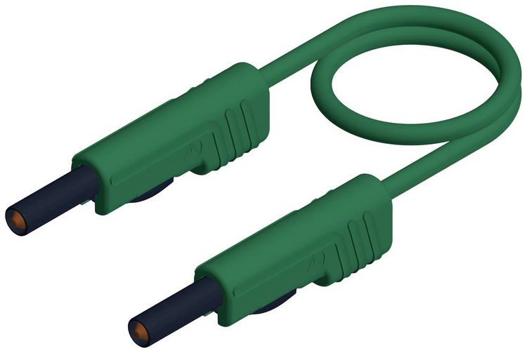 Produktbild: Hirschmann Test & Measurement MLB 200/1 V gn Messleitung Lamellenstecker 4 mm Lamellenstecker 4 mm 2.00 m Gr&uuml;n 1 St.