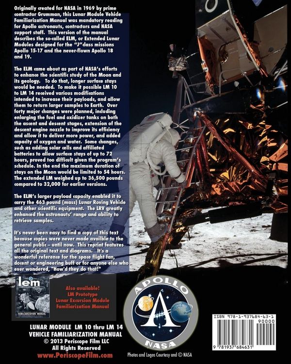 Produktbild: Lunar Module LM 10 Thru LM 14 Vehicle Familiarization Manual