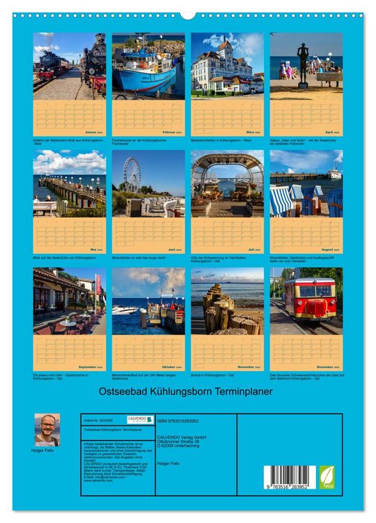Produktbild: Ostseebad K&uuml;hlungsborn Terminplaner (hochwertiger Premium Wandkalender 2026 DIN A2 hoch), Kunstdruck in Hochglanz
