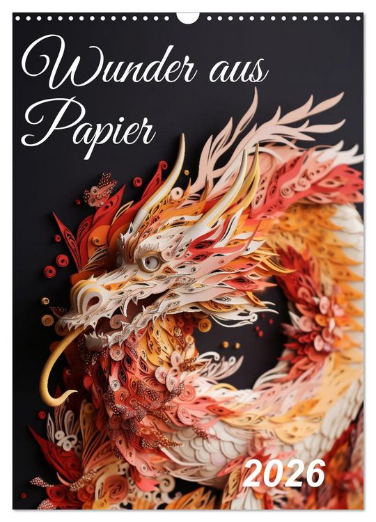 Produktbild: Wunder aus Papier (Wandkalender 2026 DIN A3 hoch), CALVENDO Monatskalender