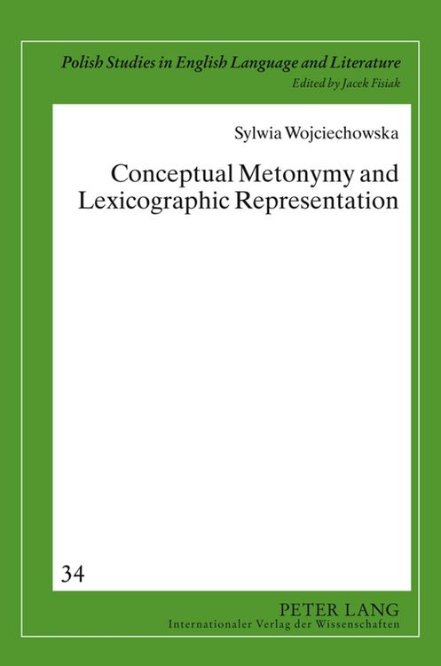 Produktbild: Conceptual Metonymy and Lexicographic Representation