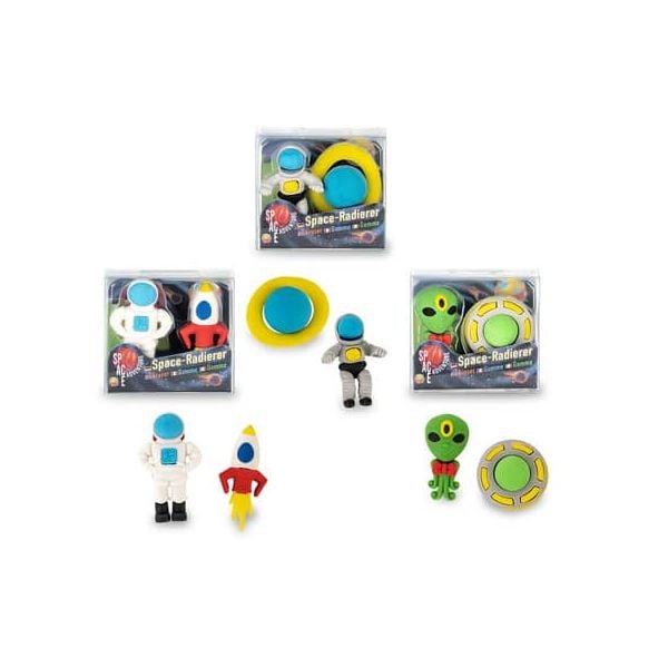 Produktbild: TRENDHAUS&reg; Radierer-Set Space Adventure