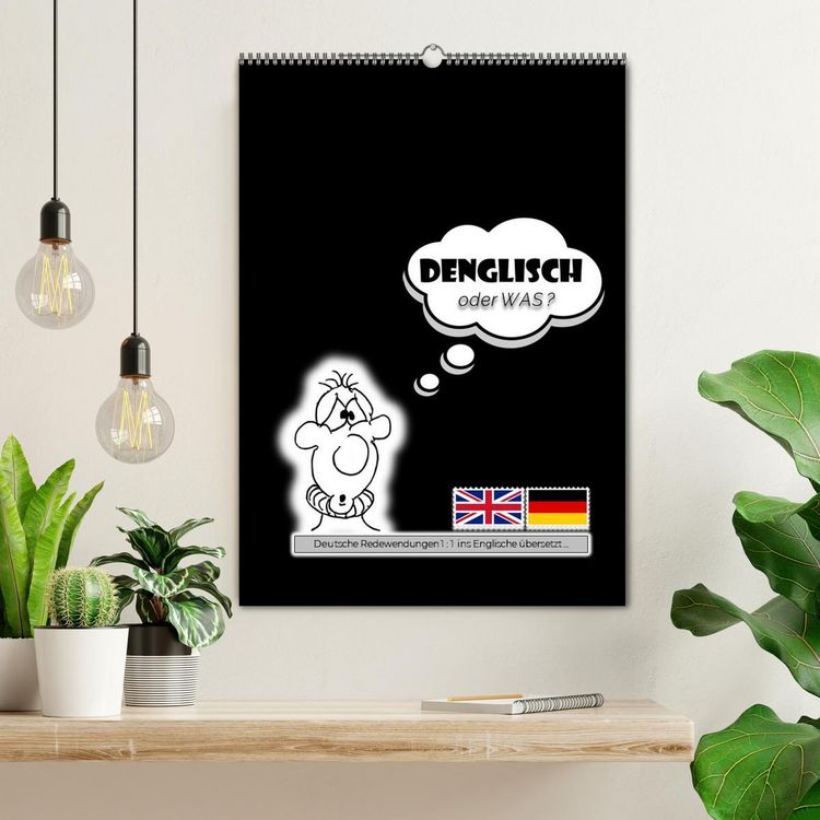 Produktbild: DENGLISCH oder was? (Wandkalender 2026 DIN A2 hoch), CALVENDO Monatskalender