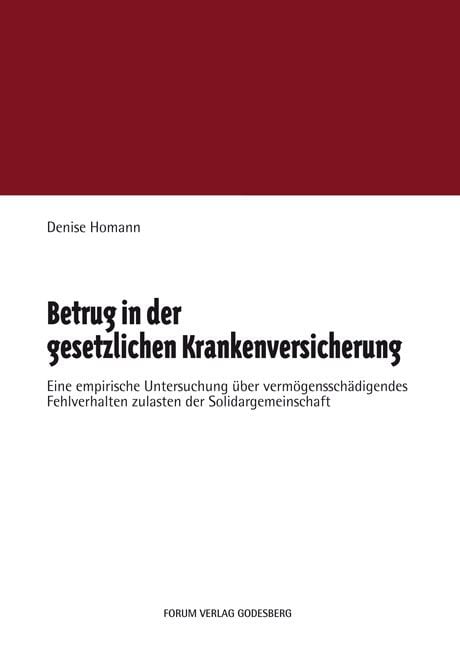 Produktbild: Betrug in der gesetzlichen Krankenversicherung