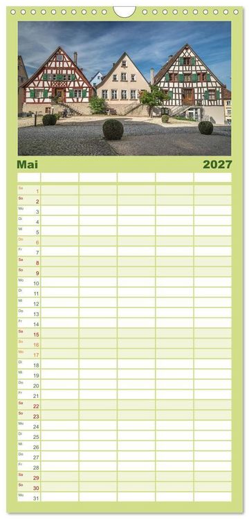 Produktbild: Familienplaner 2027 - Sch&ouml;nes Me&szlig;kirch mit 5 Spalten (Wandkalender, 21 x 45 cm) CALVENDO