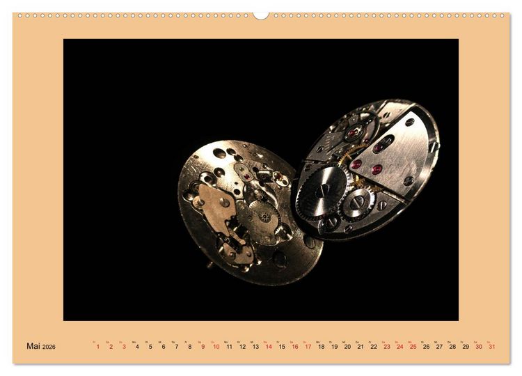 Produktbild: Uhr-Werk-Kunst (Wandkalender 2026 DIN A2 quer), CALVENDO Monatskalender