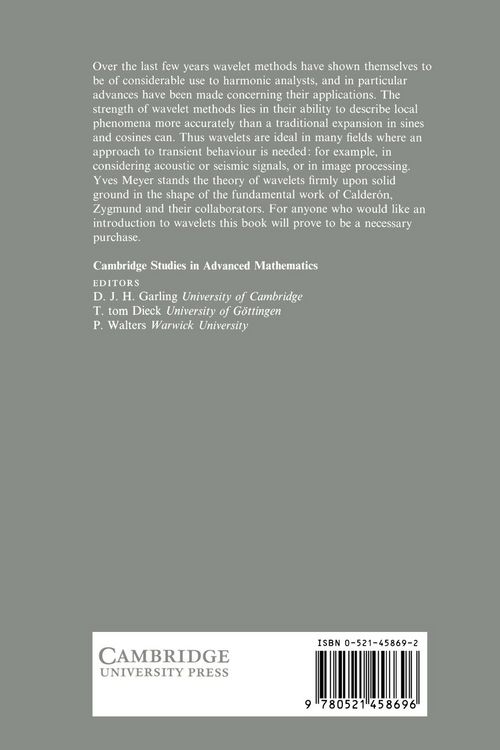 Produktbild: Wavelets and Operators