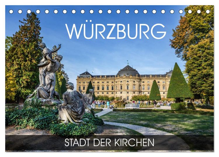 Produktbild: W&uuml;rzburg - Stadt der Kirchen (Tischkalender 2026 DIN A5 quer), CALVENDO Monatskalender
