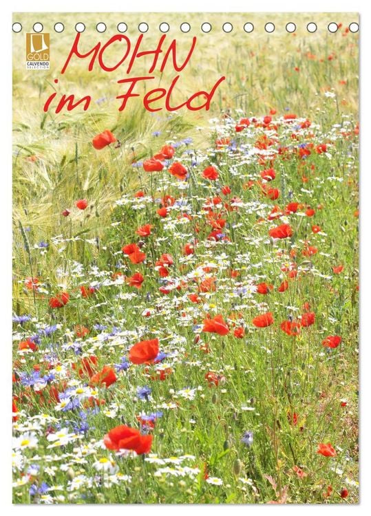 Produktbild: Mohn im Feld (Tischkalender 2026 DIN A5 hoch), CALVENDO Monatskalender