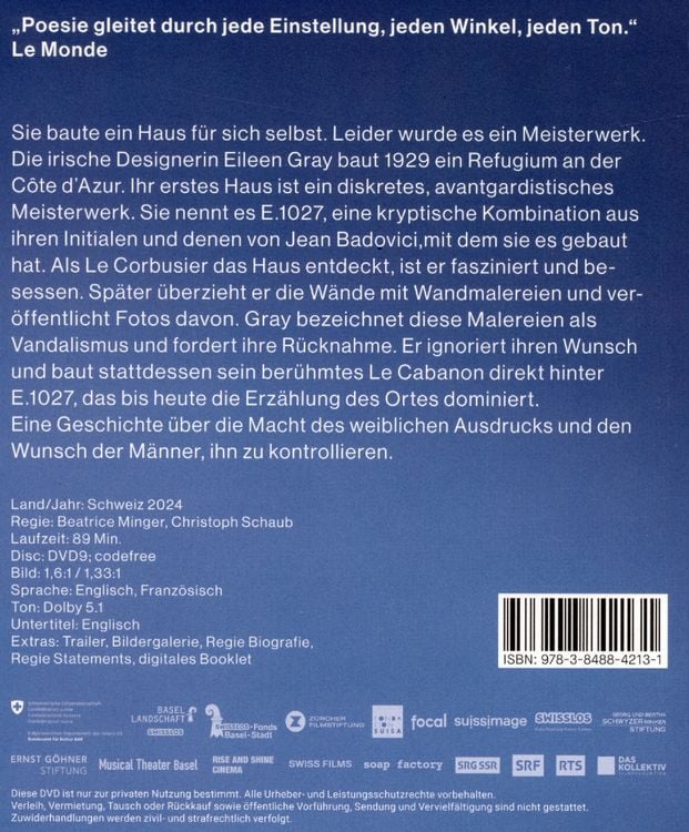 Produktbild: E.1027 - Eileen Gray und das Haus am Meer (OmU)