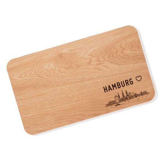 Produktbild: Stadtliebe&reg; | Hamburg Fr&uuml;hst&uuml;cksbrettchen &bdquo;Hamburg Skyline&ldquo;