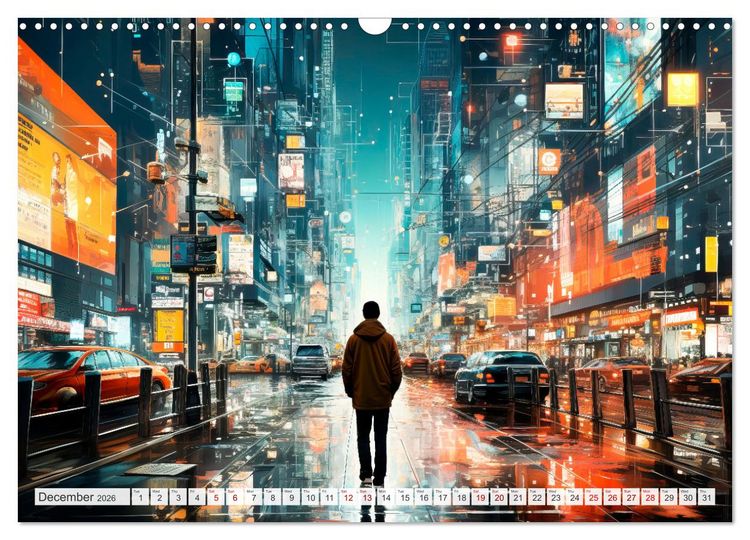 Produktbild: AI PLUS METAVERSE Algorithms and virtual reality (Wall Calendar 2026 DIN A3 landscape), CALVENDO 12 Month Wall Calendar