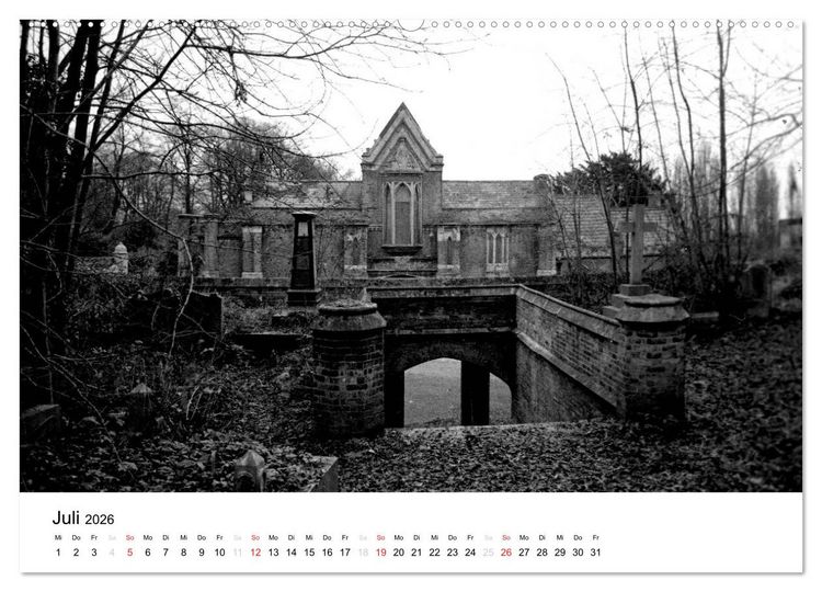 Produktbild: Highgate Cemetery London (Wandkalender 2026 DIN A2 quer), CALVENDO Monatskalender
