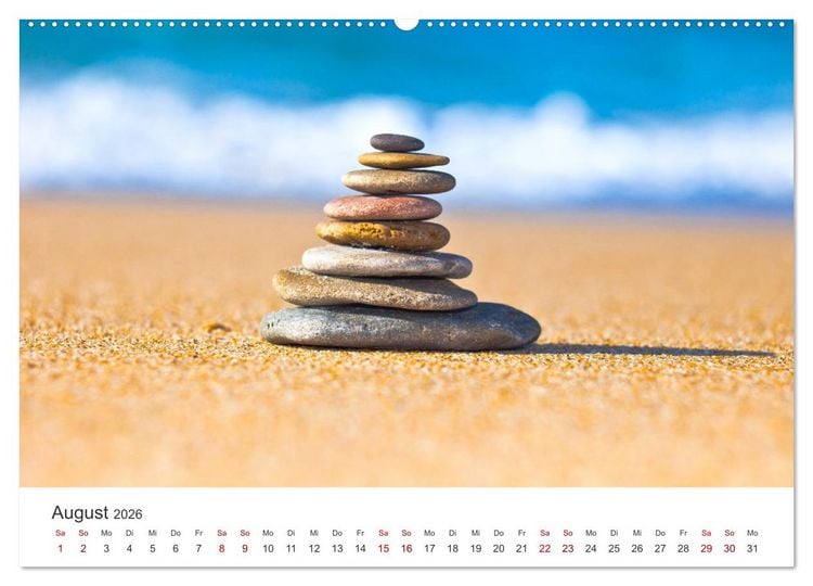 Produktbild: ZEN - Eine Reise zu sich selbst (hochwertiger Premium Wandkalender 2026 DIN A2 quer), Kunstdruck in Hochglanz