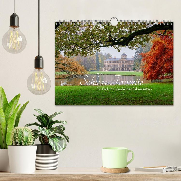 Produktbild: Schloss Favorite &ndash; Ein Park im Wandel der Jahreszeiten (Wandkalender 2026 DIN A4 quer), CALVENDO Monatskalender