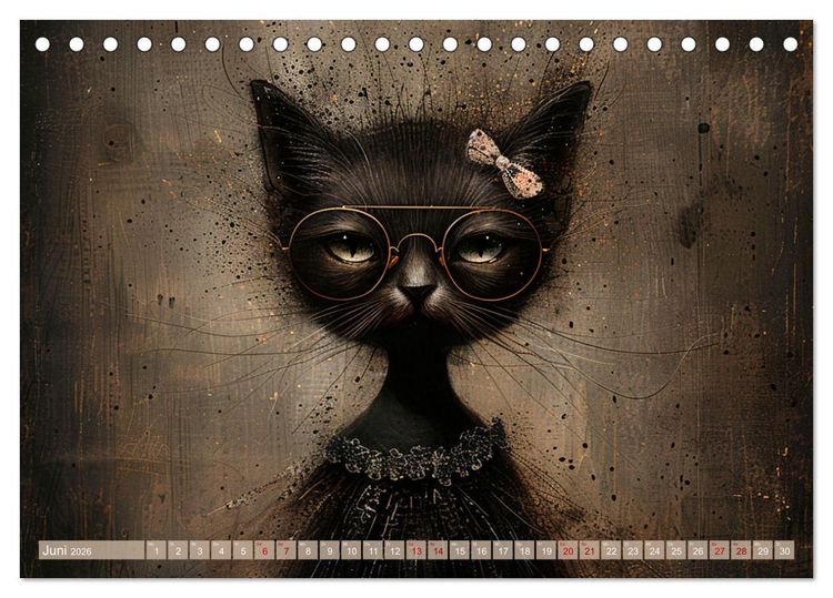 Produktbild: Miau-velous Momente (Tischkalender 2026 DIN A5 quer), CALVENDO Monatskalender
