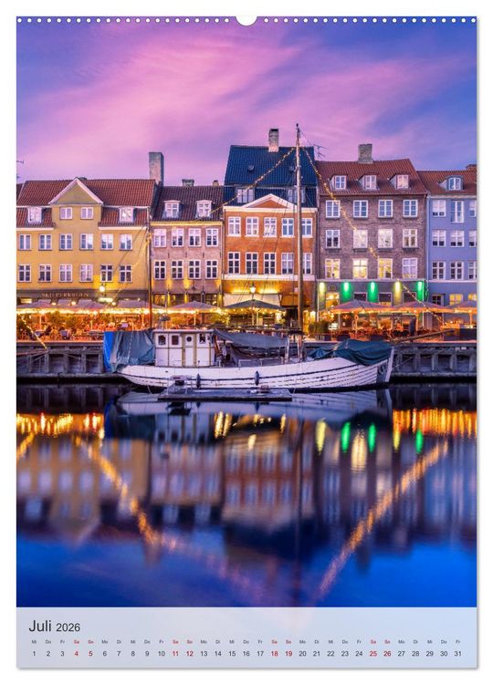 Produktbild: KOPENHAGEN Idylle und Historie (Wandkalender 2026 DIN A2 hoch), CALVENDO Monatskalender