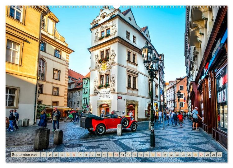 Produktbild: Die 12 meistbesuchten St&auml;dte in Europa (hochwertiger Premium Wandkalender 2026 DIN A2 quer), Kunstdruck in Hochglanz