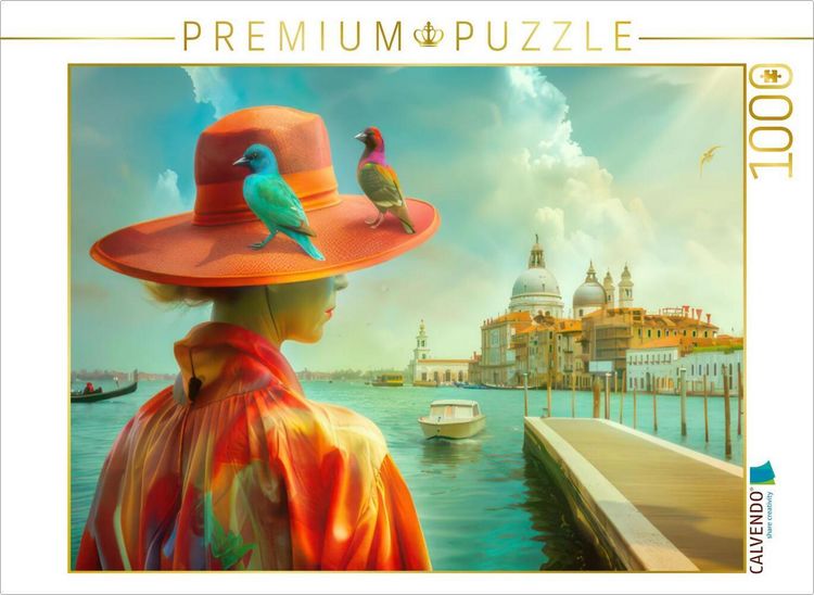 Produktbild: CALVENDO Puzzle Surrealistisches Venedig | 1000 Teile Lege-Gr&ouml;&szlig;e 64x48cm Foto-Puzzle f&uuml;r gl&uuml;ckliche Stunden