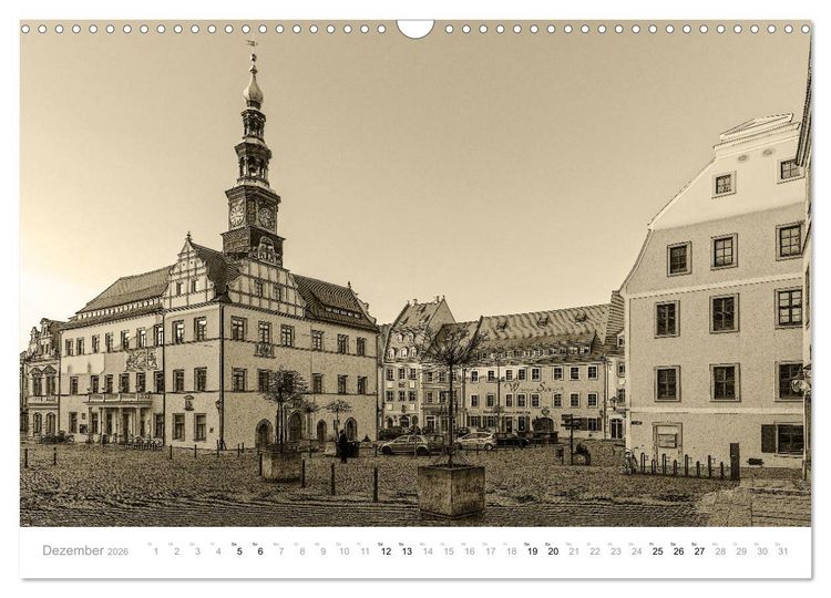 Produktbild: Nostalgiekalender Pirna (Wandkalender 2026 DIN A3 quer), CALVENDO Monatskalender