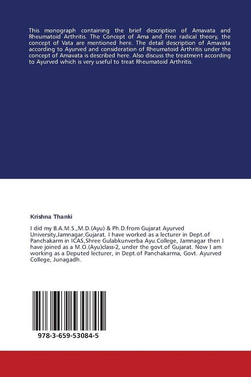 Produktbild: Ayurvedic treatment of Rheumatoid Arthritis