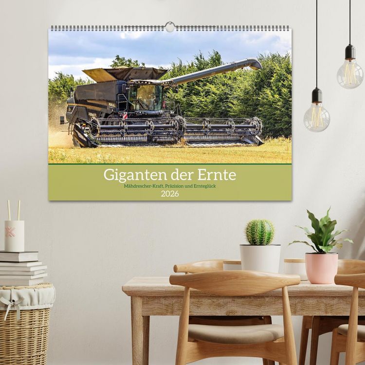 Produktbild: Giganten der Ernte (Wandkalender 2026 DIN A2 quer), CALVENDO Monatskalender
