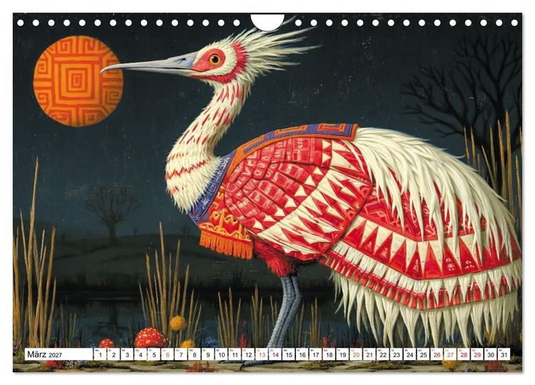 Produktbild: Schr&auml;ge V&ouml;gel im Blick (Wandkalender 2027 DIN A4 quer), CALVENDO Monatskalender