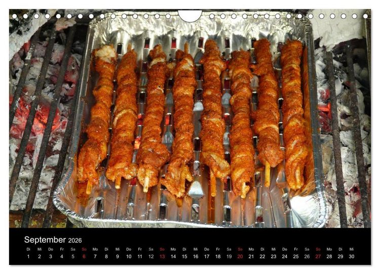 Produktbild: BBQ Lecker Grillen (Wandkalender 2026 DIN A4 quer), CALVENDO Monatskalender