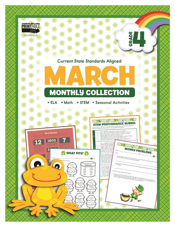 Produktbild: March Monthly Collection, Grade 4