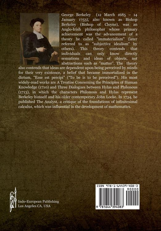 Produktbild: Three Dialogues between Hylas and Philonous