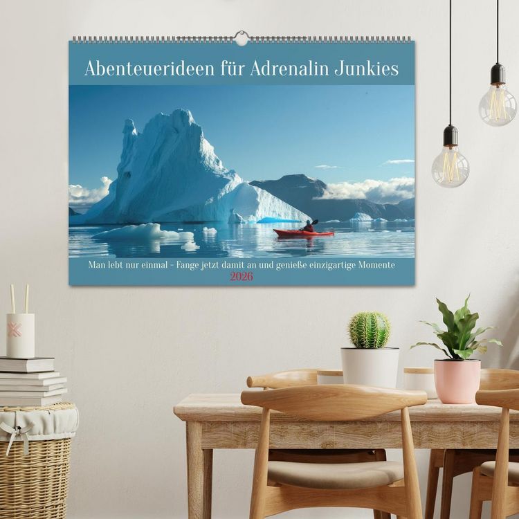 Produktbild: Abenteuerideen f&uuml;r Adrenalin Junkies (Wandkalender 2026 DIN A2 quer), CALVENDO Monatskalender