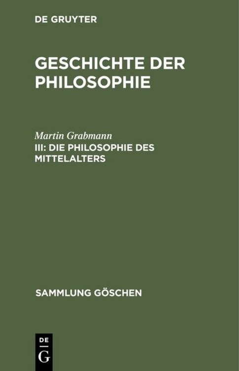 Produktbild: Die Philosophie des Mittelalters