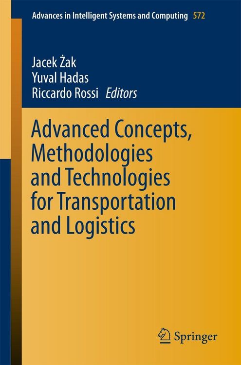 Produktbild: Advanced Concepts, Methodologies and Technologies for Transportation and Logistics