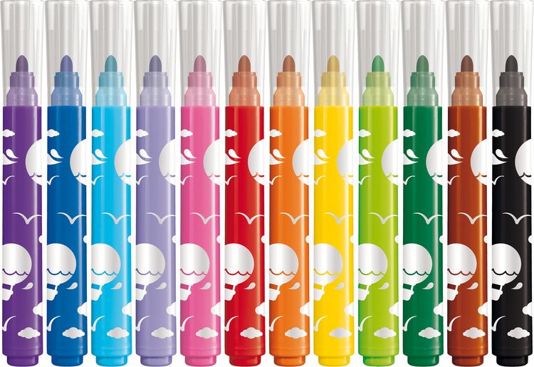 Produktbild: Maped Fasermaler Color'Peps Jumbo 12 St&uuml;ck Kartonetui