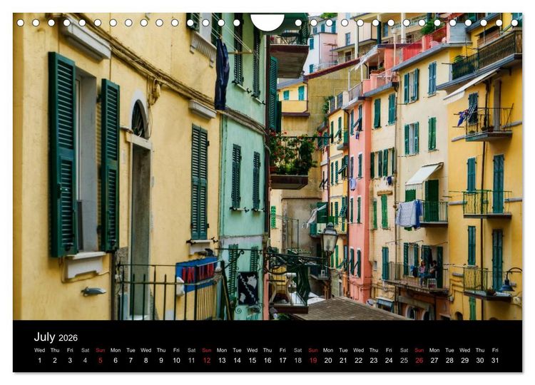 Produktbild: Magical Tuscany and Liguria (Wall Calendar 2026 DIN A4 landscape), CALVENDO 12 Month Wall Calendar
