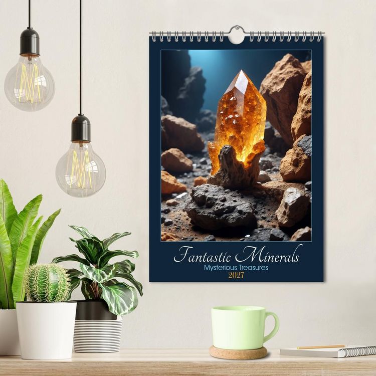 Produktbild: Fantastic Minerals - Mysterious Treasures (Wall Calendar 2027 DIN A4 portrait), CALVENDO 12 Month Wall Calendar