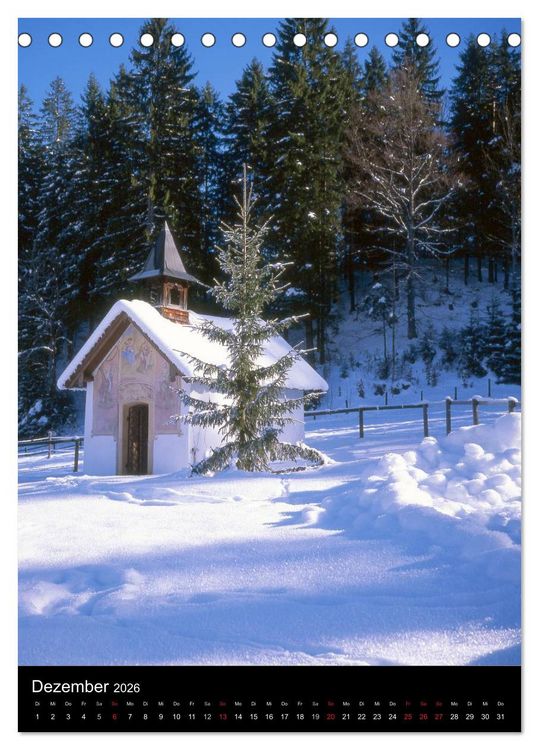 Produktbild: Idyllische Landschaften in Bayern (Tischkalender 2026 DIN A5 hoch), CALVENDO Monatskalender