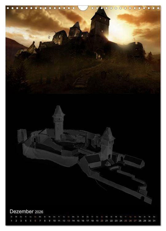 Produktbild: Halloween Optische Illusionen - Kalender 2026 (Wandkalender 2026 DIN A3 hoch), CALVENDO Monatskalender