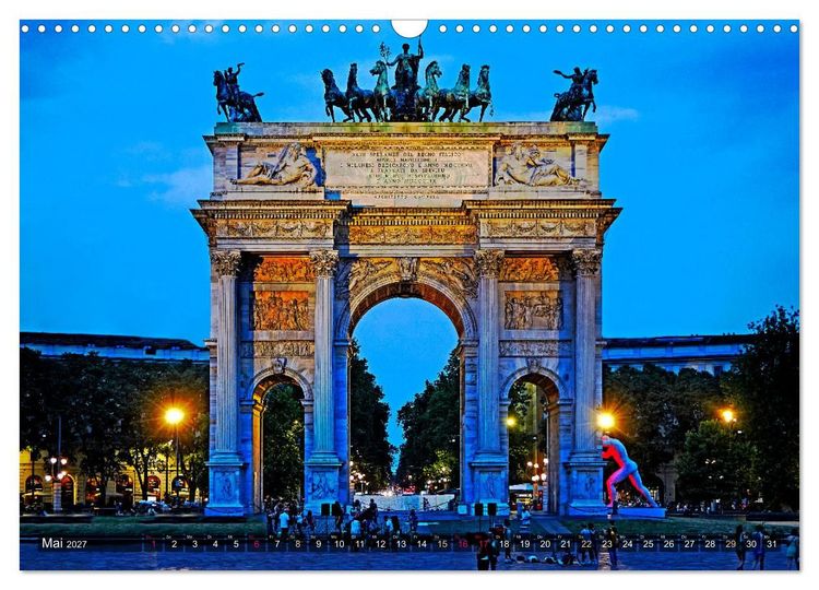 Produktbild: One Day Mailand (Wandkalender 2027 DIN A3 quer), CALVENDO Monatskalender