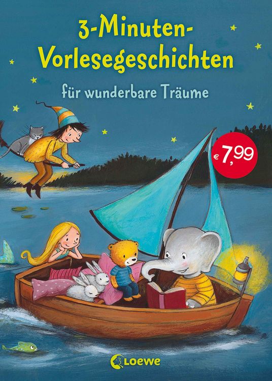 Produktbild: 3-Minuten-Vorlesegeschichten f&uuml;r wunderbare Tr&auml;ume