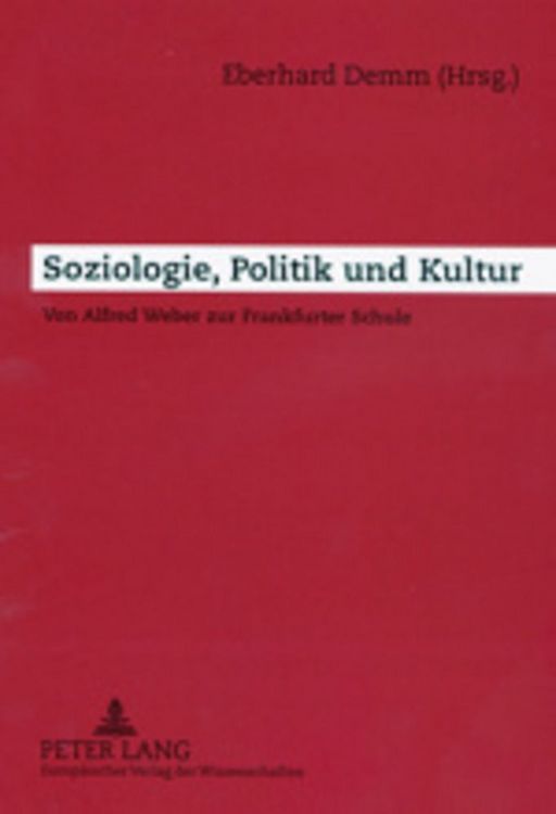 Produktbild: Soziologie, Politik und Kultur