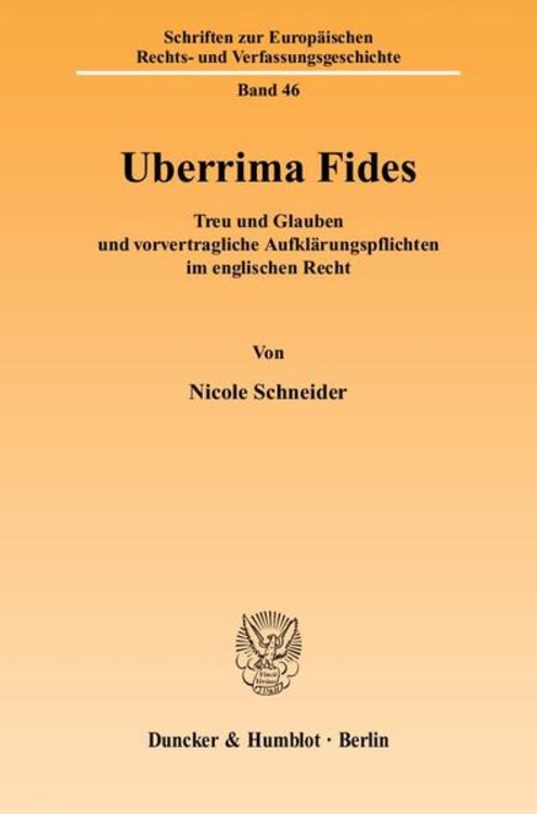 Produktbild: Uberrima Fides.