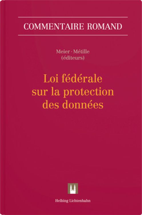 Produktbild: Loi fédérale sur la protection des données